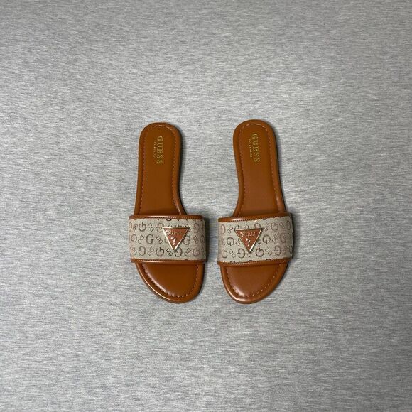 GUESS Women’s Signature Logo Slip-On Slide Sandals - Picture 9 of 11